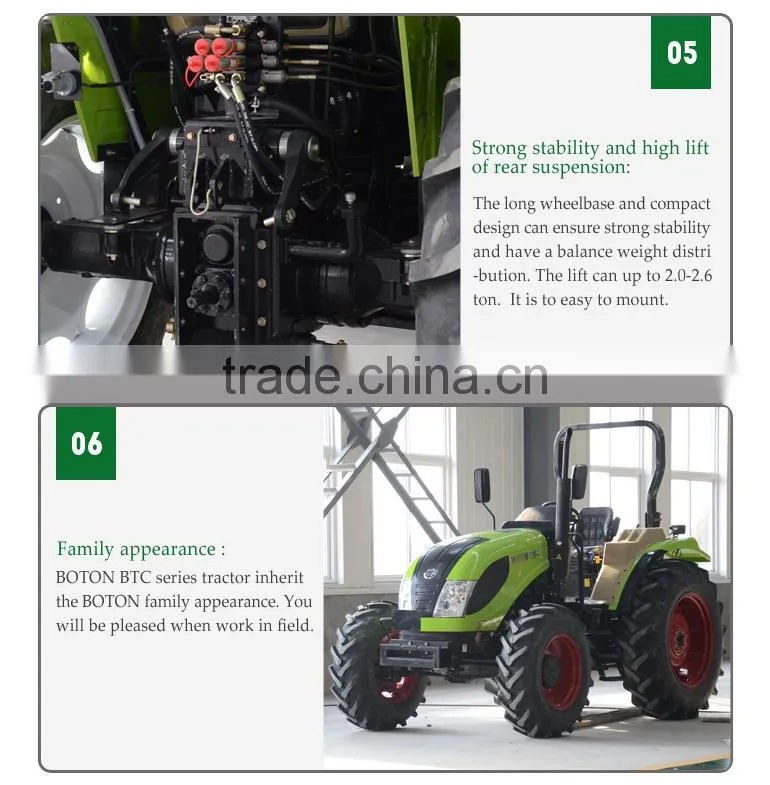 WHEELED TRACTOR BTC804F WITH SUNROOF AND SAFETY