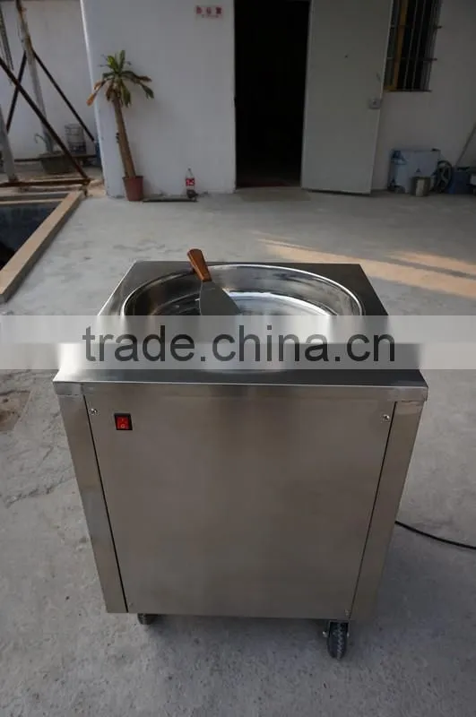 Material Steel single pan fried ice machine, yogurt, ice cream making machine