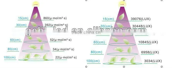 GEHL Dimmable grow lights LED with COB and 5 W chip