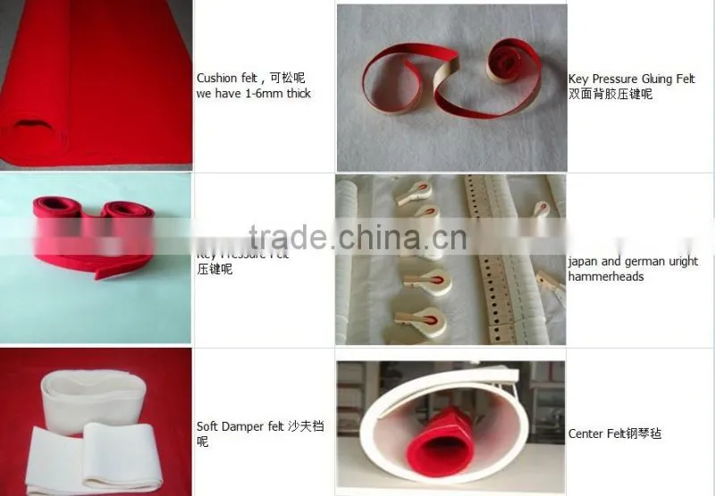 Brass musical instruments /piano felt /damper felt