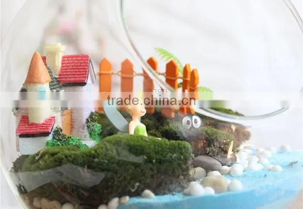 Colored mini wooden railings micro landscape decoration accessories