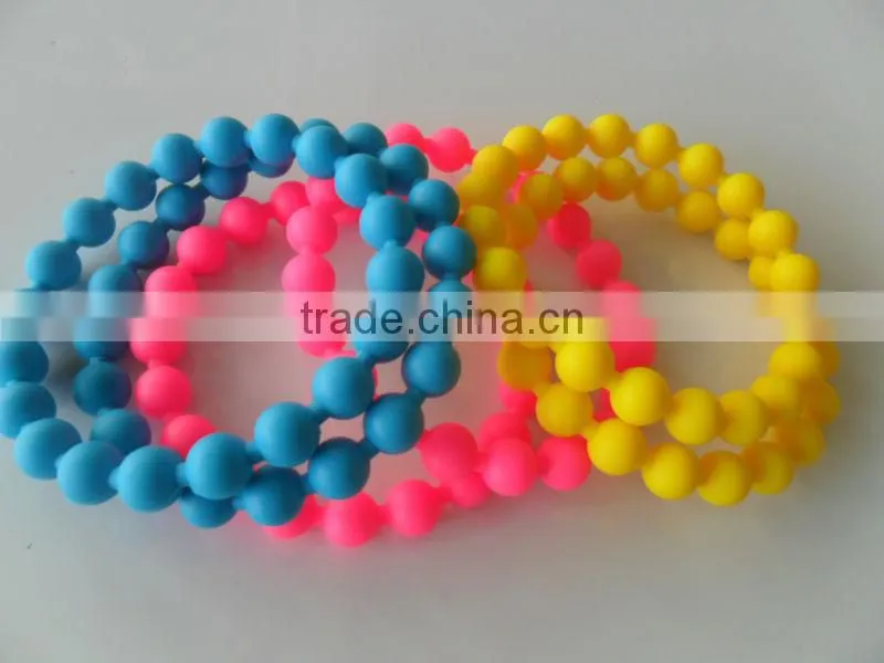 2013 Christmas decoration colorful beads silicone buddha bracelet