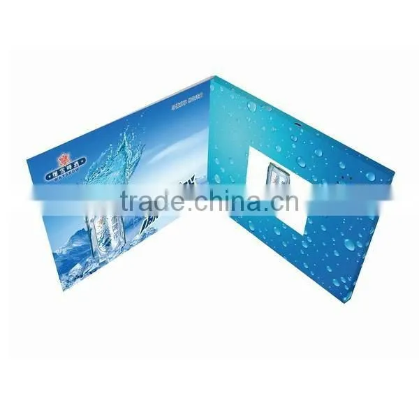 3.5 inch video greeting card display digital photo frame video brochure