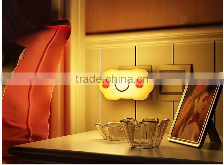 wholesale double color optical control lamp lovely cloud night light