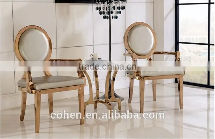 Modern European style livingroom high back leisure chair/reception chair armchair/ghost chair with stripe fabric