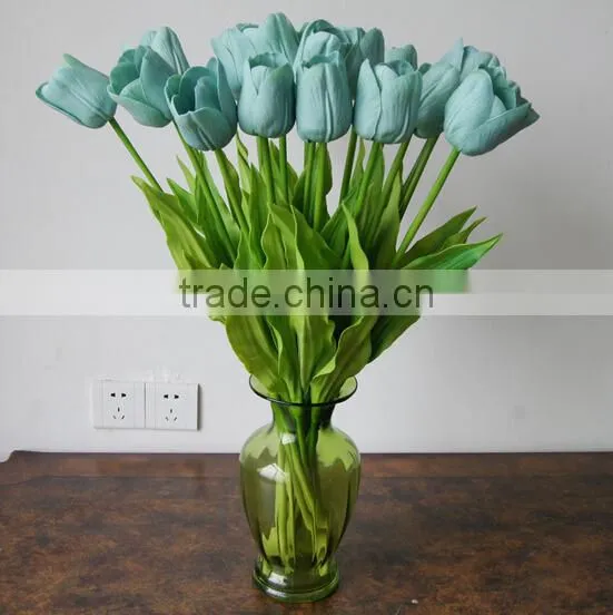PU blue artificial callas
