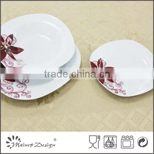 porcelain round ceramic dinnerware sets 20pcs/30pcs
