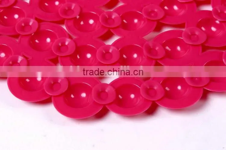 Design leaf texture high quality pvc bath mat