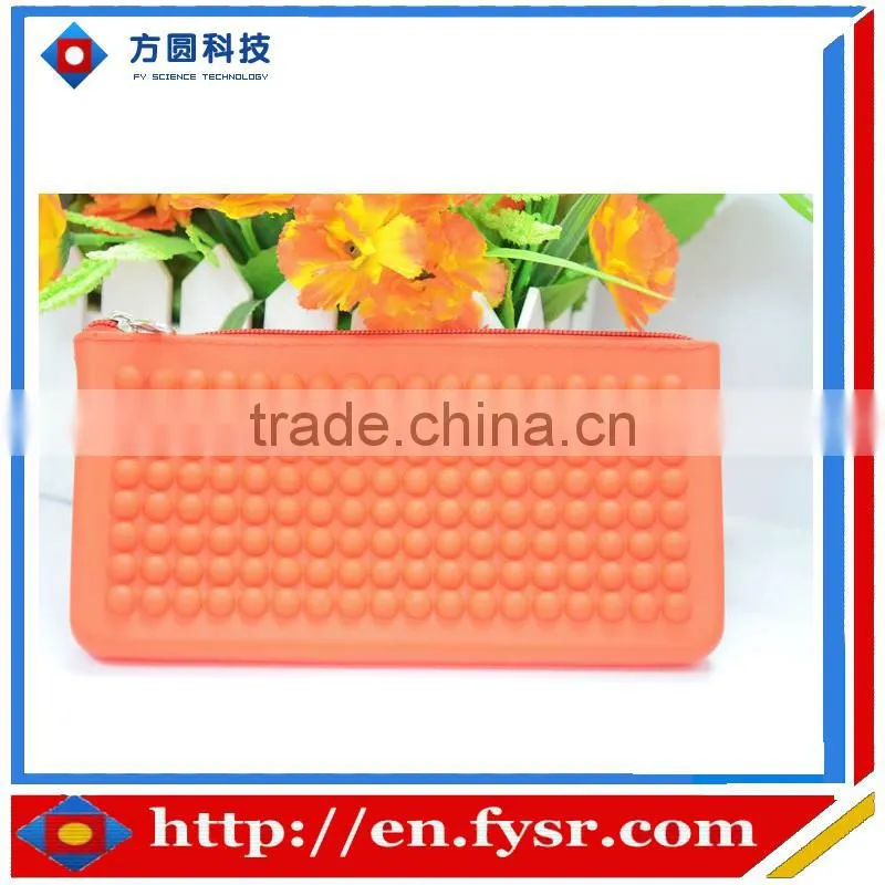 Wave point design clutch bag silicone bag