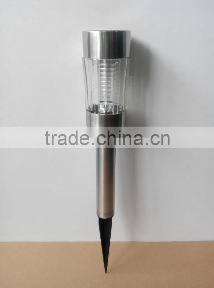 white led Stainless Steel Tube Solar Light garden outdoor