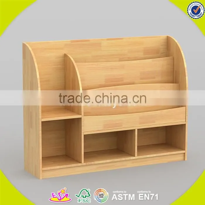 Wholesale inexpensive children toy storage shelf,wooden furniture cartoon style storage, kids storage furniture W08C209