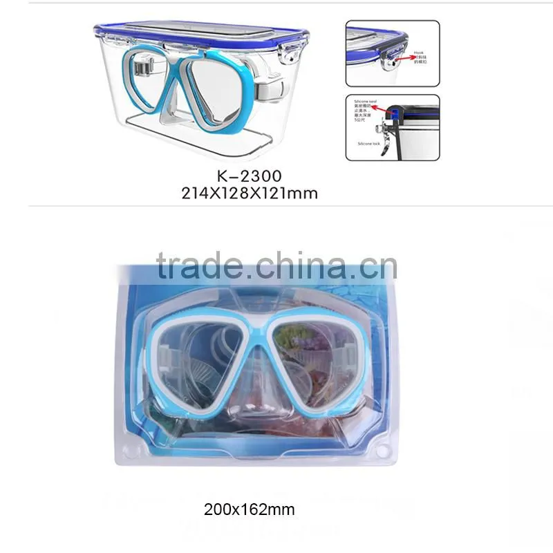 Low Volume Lady Tempered Glass Diving Glasses