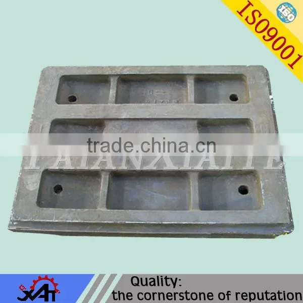 high manganese steel casting parts sand casting for mining machinery parts truss plate