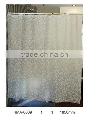 Printed shower curtain
