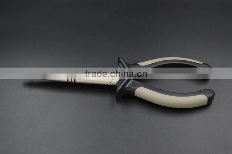 QJF-J36 Wholesale stainless steel fishing plier ,double color fishing plier with rubber handle