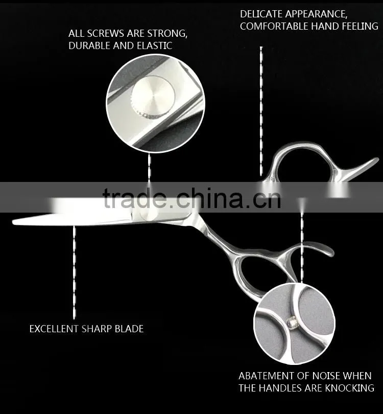 Reversed Blade Hair Scissors Made Of Japanese Cobalt Steel Barber Scissors