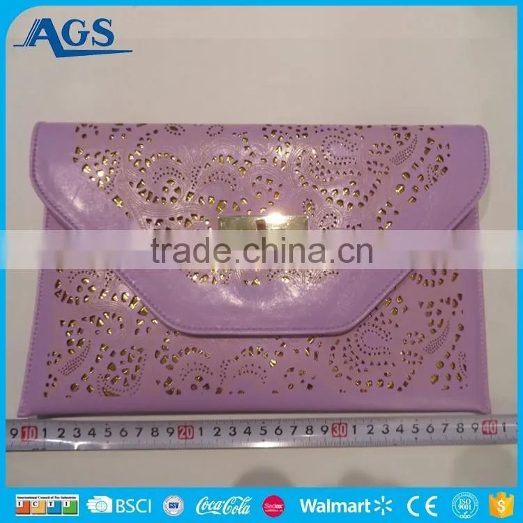 Color brilliant cell phone sling bag for girls in purple
