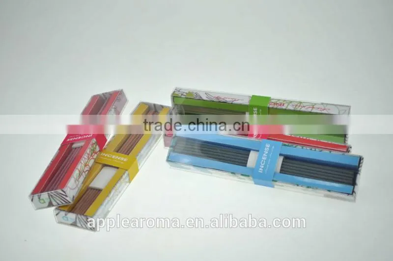 Raw/Scented/Fragrance Incense Cones in PVC box with ceramic holder