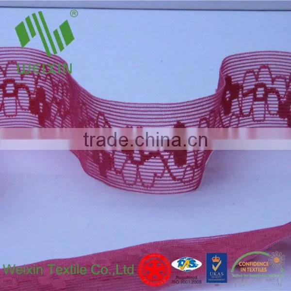 Garment Accesoories Lace Straps Weaving Elastic Webbing 26mm width