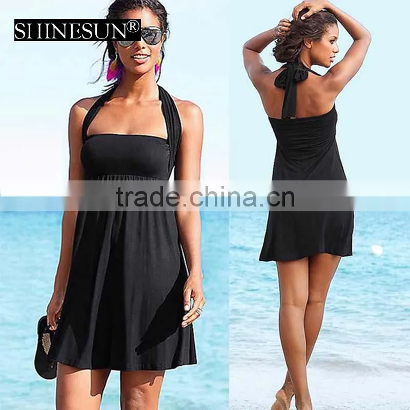 2017 new arrival swimwear Beach skirt ribbon wrapped dress beach dress skirt