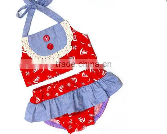 Girls beachwear 2 piece suit swimwear best selling products 2017 in usa