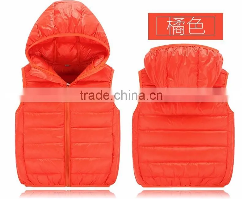 personalize children wear,oem fahion casual kids winter waistcoat