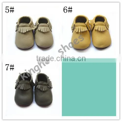 rubber sole light purple baby moccasin shoes 2015 new produced