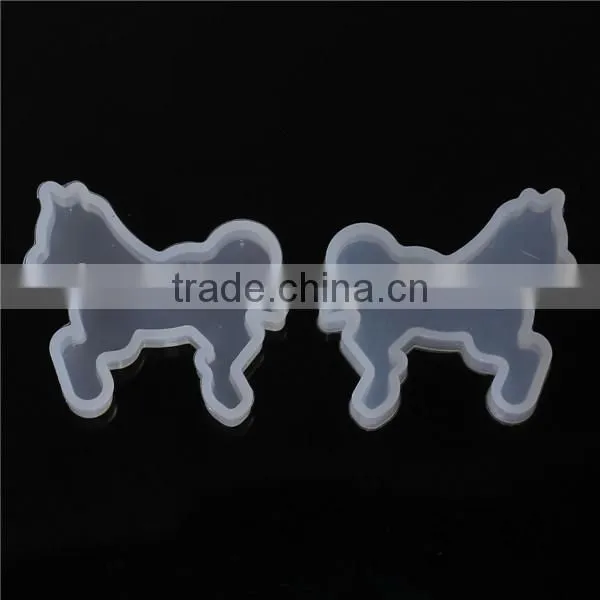 Silicone DIY Tools Resin Mold Horse Animal White 44mm x 40mm