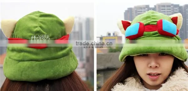 Hot game League of Legends plush hat LOL Kennen cosplay hat. games cosplay winter hat