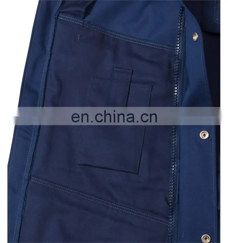 Cheap Us Navy Blue 100% cotton workwear work engineer jacket