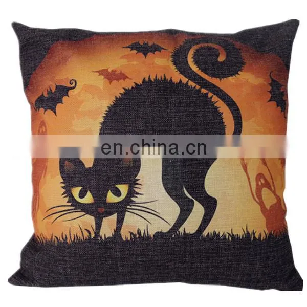 Promotional cheap home decorative cushion cover custom fashion 50x50 linen pillow cover