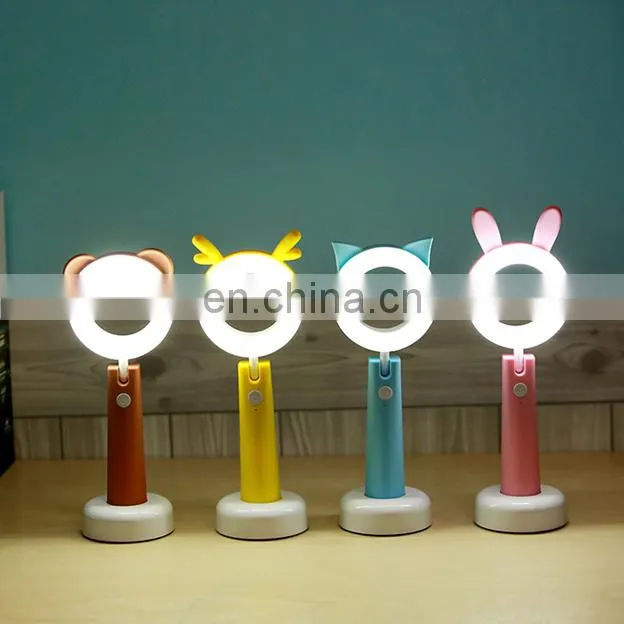 New USB rechargeable led lamp,cute cartoon Led night pet lamp,small desk lamp led for children