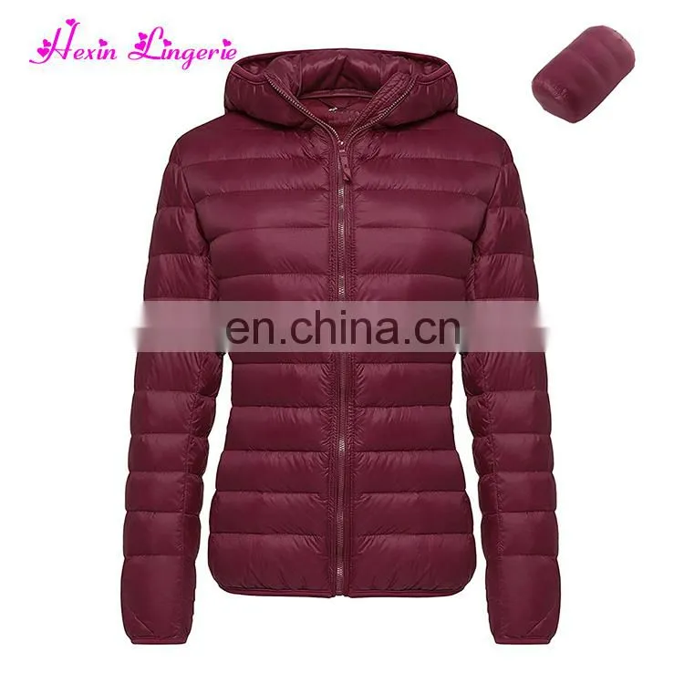 Lastest Light Weight Packable White Duck Coat Winter Women's Down Jacket