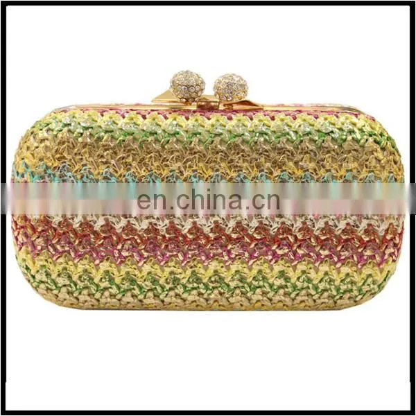 2015 new straw bag raw, decorative straw bag, ladies natural straw bag