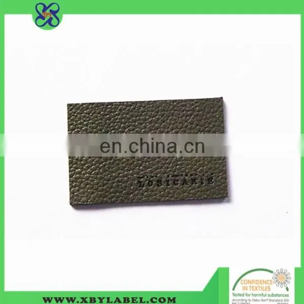 Custom design jeans leather label