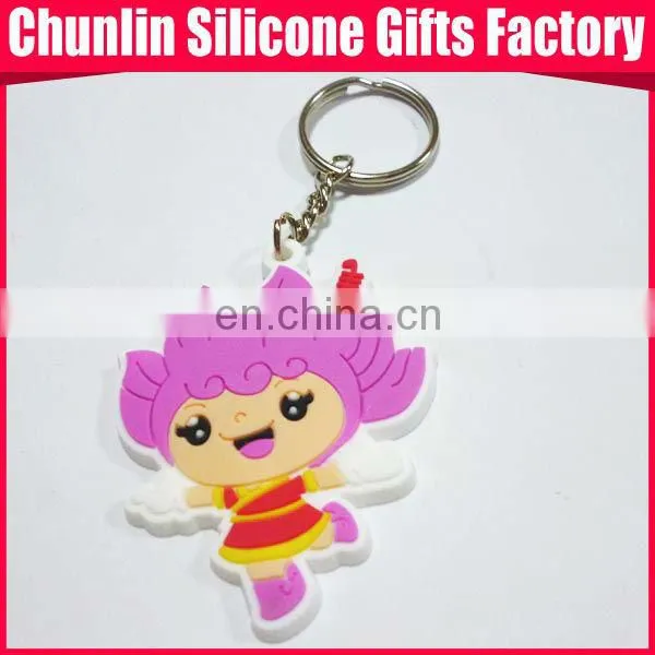 soft PVC Keychain with double sides