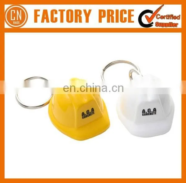 Popular Sale Promotional Bottle Cap Safety Helmet Keychain With Privated Logo Printed