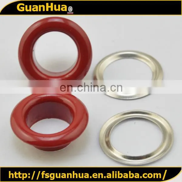 Decorative plating red metal colored grommets