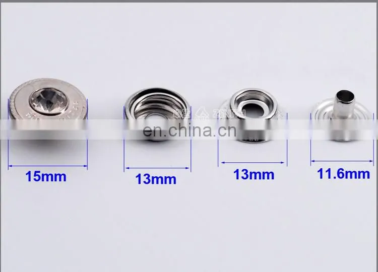 15mm Rhinestone Snap Button for Clothes BM10800