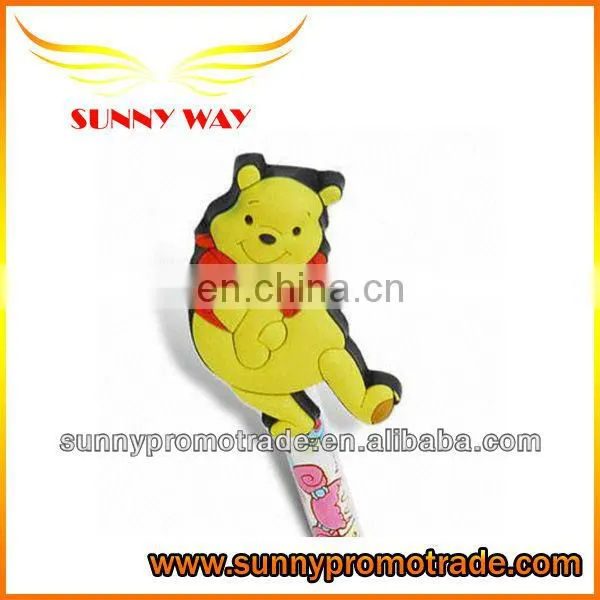 hot selling cute starfish soft pvc pen caps