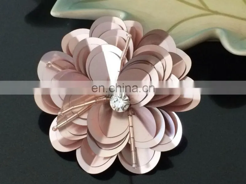 Wholesale Customized Pearl Rhinestone Sequin Flower Patches