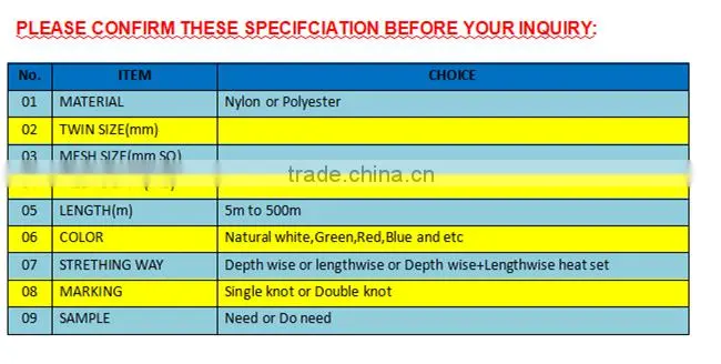 0.4mm Transparent Nylon Mono Fishing Net