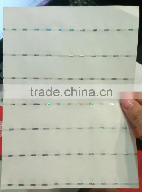 2015 Watermark and fiber paper security printing