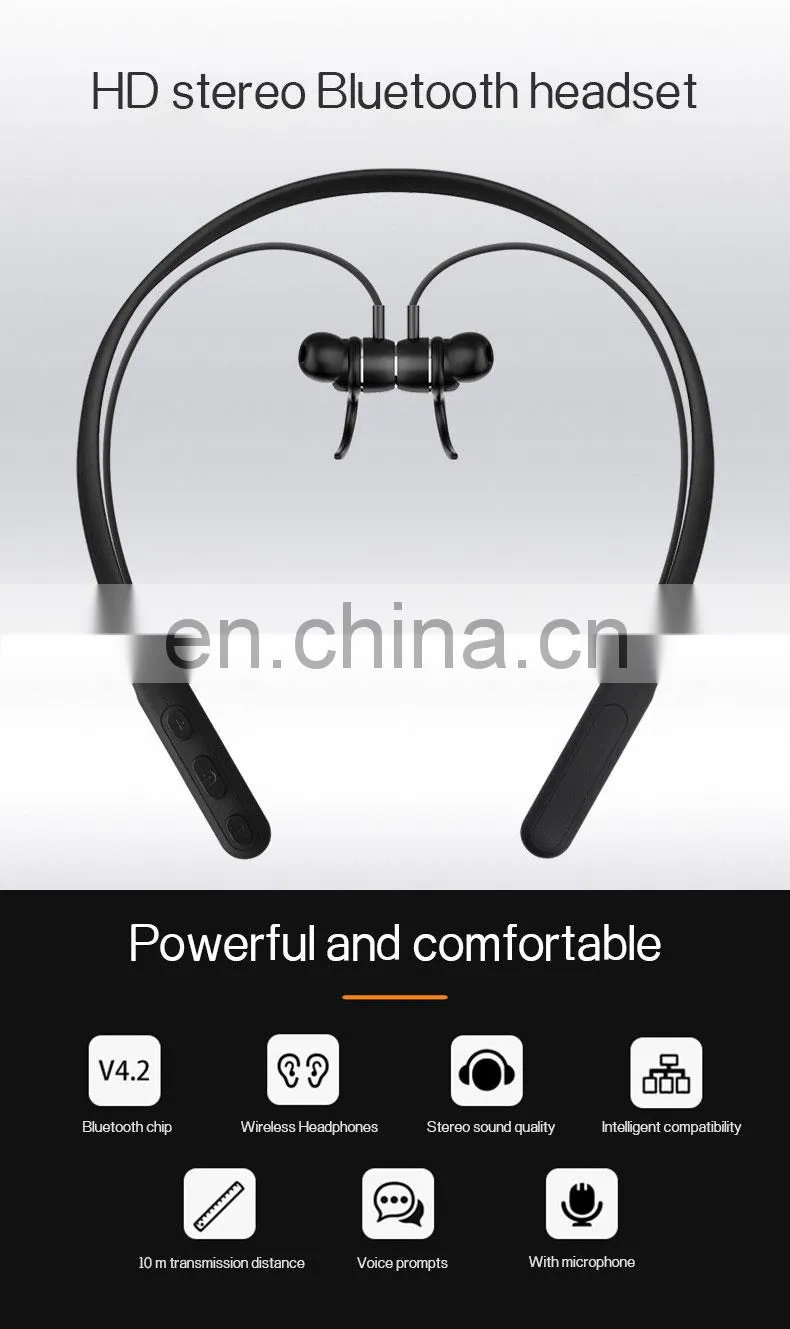 Golden Sky Boat Earphone Headset Wireless Earbuds 5.0 Neckband Headphones Factory Free Shipping