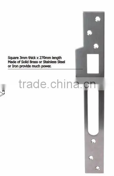 TRUST 4 Round BOLT High Security Mortise 70mm backset lock body