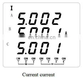 Acrel digital ammeter AMC72L-AI3/M 1 way 4-20mA analog output three phase current meter with CE