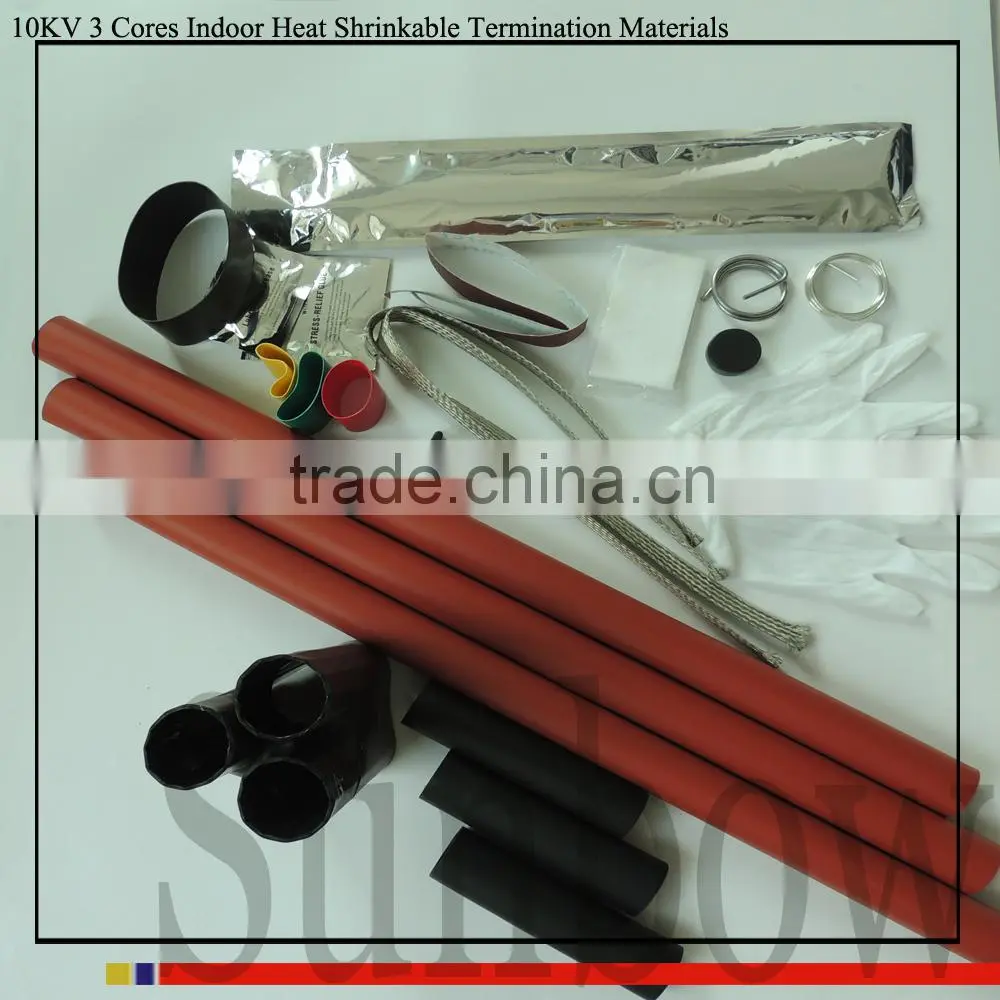 SUNBOW 8.7/15KV 2 Cores Cable Set Heat Shrinkable indoor Terminations