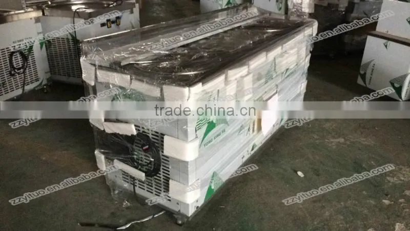 2016 Top Selling Double Pan Commercial Fried Ice Cream Machine Price