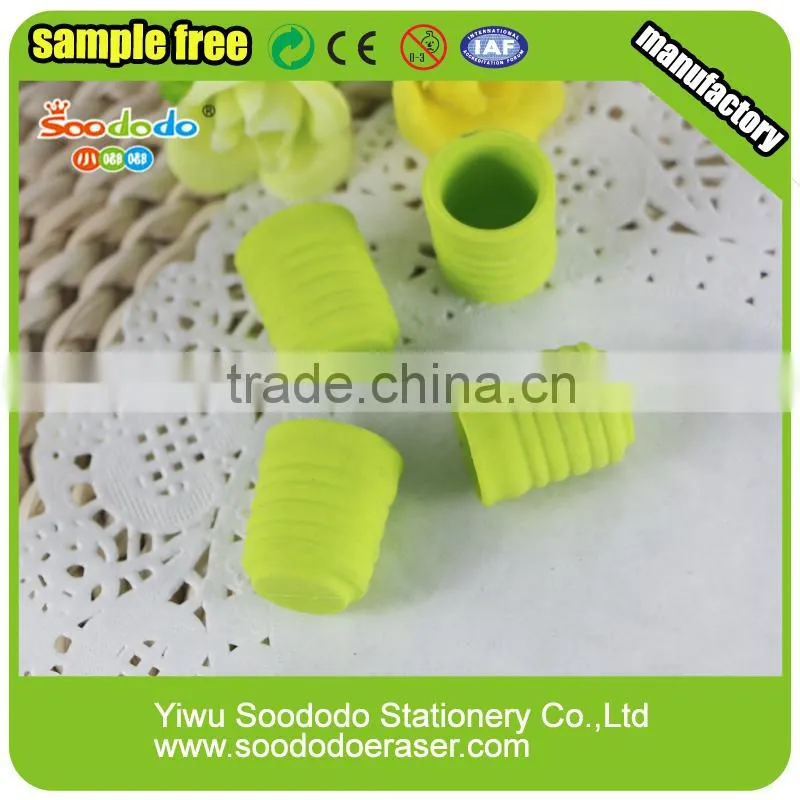 3d pvc rubber toy excavator eraser