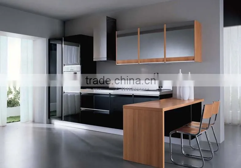 Latest New Design PVC Kitchen Cabinet, hydraulic kitchen cabinet hinges